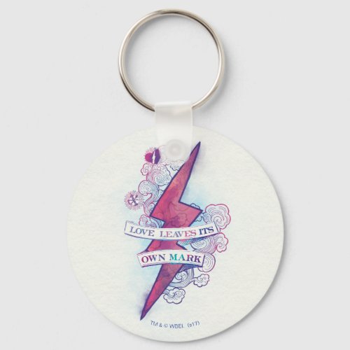 Harry Potter Spell  Love Leaves Its Own Mark Keychain