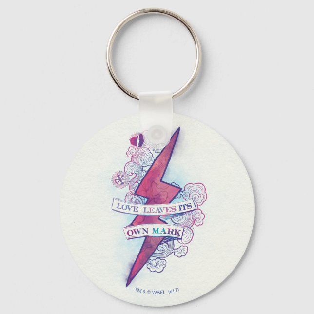 Harry Potter Spell | Love Leaves Its Own Mark Keychain (Front)