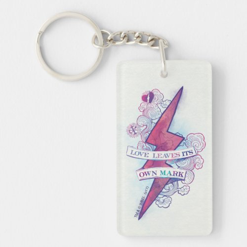 Harry Potter Spell  Love Leaves Its Own Mark Keychain