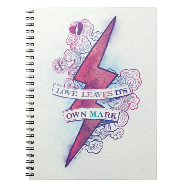 Harry Potter Spell | Love Leaves Its Own Mark Notebook (Front)