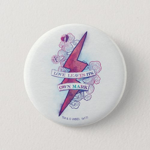 Harry Potter Spell  Love Leaves Its Own Mark Pinback Button