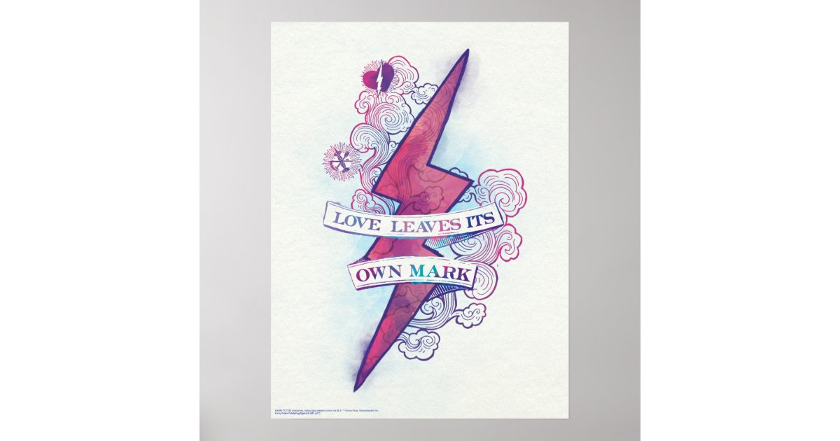 Harry Potter Spell, Love Leaves Its Own Mark Poster