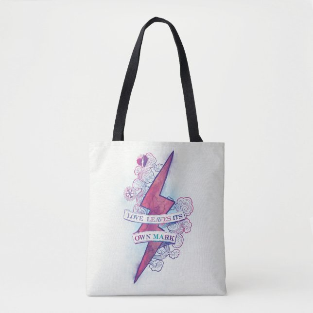 Harry Potter Spell | Love Leaves Its Own Mark Tote Bag (Front)