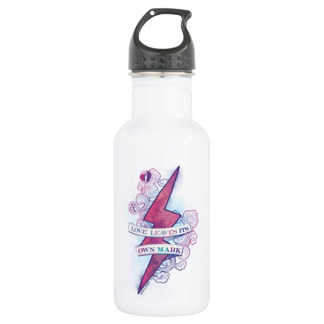 Harry Potter Spell | Love Leaves Its Own Mark Water Bottle (Front)