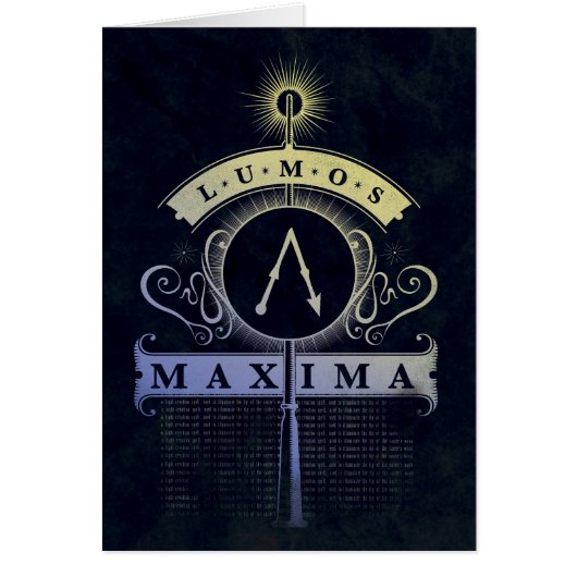 Harry Potter Spell | Lumos Maxima Graphic Cards (Front)