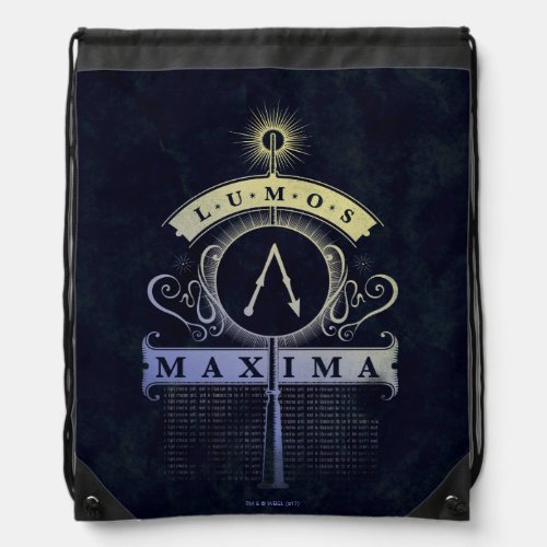 Harry Potter Spell  Lumos Maxima Graphic Drawstring Bag