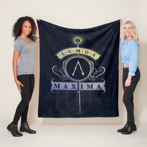 Harry Potter Spell  Lumos Maxima Graphic Fleece Blanket
