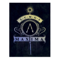 Harry Potter Spell | Lumos Maxima Graphic Postcard