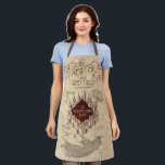 Harry Potter Spell | Marauder's Map Apron<br><div class="desc">Explore the halls of Hogwarts with this magical map. Up to no good? Then the Marauders Map is just the thing you need! This Harry Potter themed print gives a vintage look with a parchment background and sketch art that really brings the castle alive. "I SOLEMNLY SWEAR THAT I AM...</div>