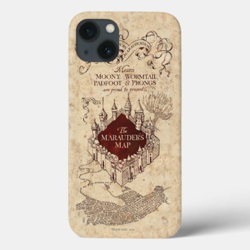 Harry Potter Spell  Marauders Map iPhone 13 Case