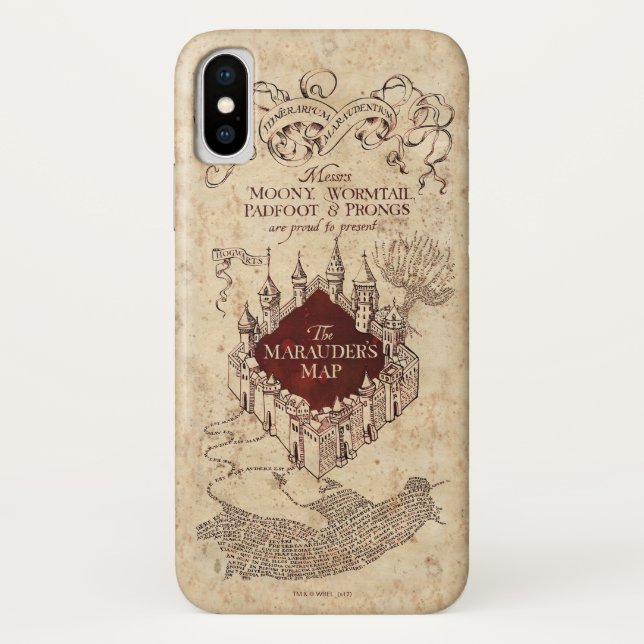 Harry Potter Spell | Marauder's Map Case-Mate iPhone Case (Back)