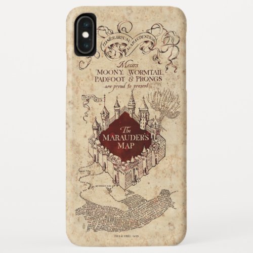 Harry Potter Spell  Marauders Map iPhone XS Max Case
