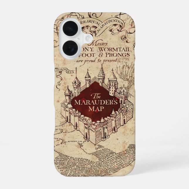 Harry Potter Spell | Marauder's Map Iphone Case (Back)