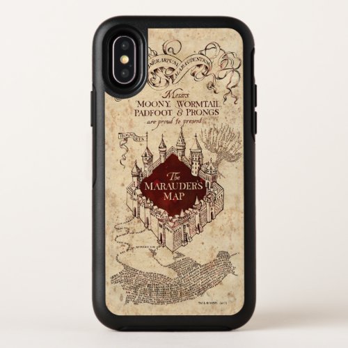 Harry Potter Spell  Marauders Map OtterBox Symmetry iPhone X Case