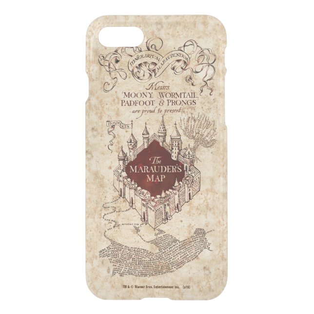 Harry Potter Spell | Marauder's Map Uncommon iPhone Case (Back)