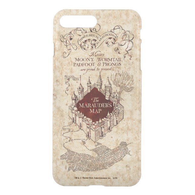 Harry Potter Spell | Marauder's Map Uncommon iPhone Case (Back)