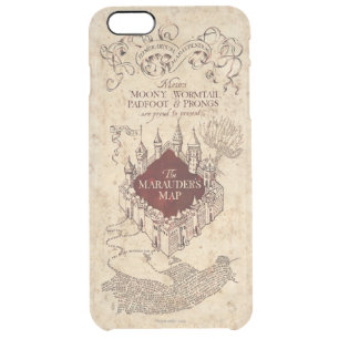 Harry Potter Spell Marauder's Map Clear iPhone 6 Plus Case