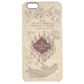 Harry Potter Spell | Marauder's Map Clear iPhone 6 Plus Case