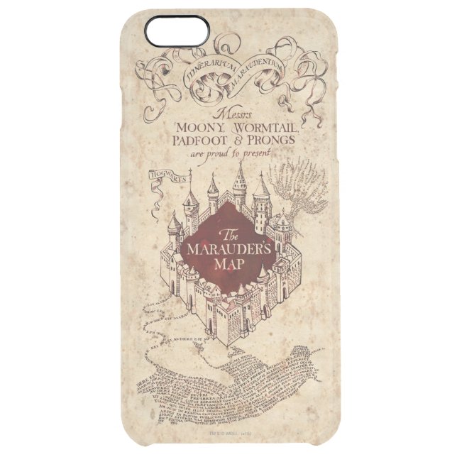 Harry Potter Spell | Marauder's Map Uncommon iPhone Case (Back)