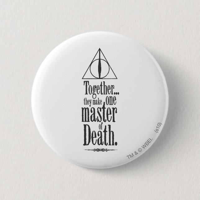 Harry Potter Spell | Master of Death Pinback Button (Front)