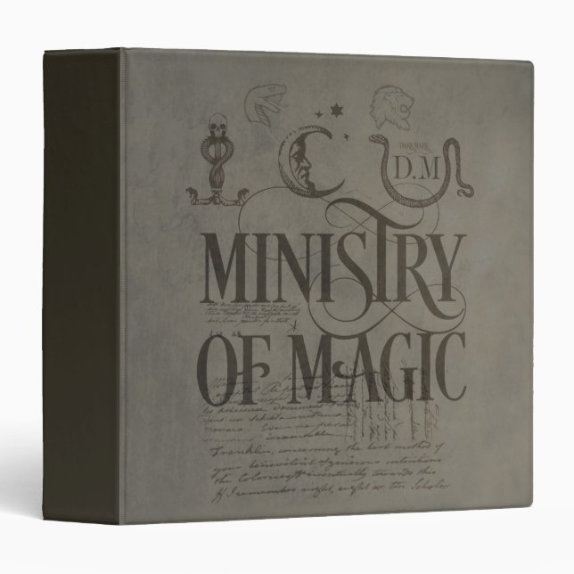 Harry Potter Spell | MINISTRY OF MAGIC Binder (Front/Spine)