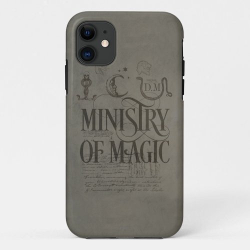 Harry Potter Spell  MINISTRY OF MAGIC iPhone 11 Case