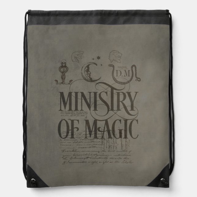Harry Potter Spell | MINISTRY OF MAGIC Drawstring Bag (Front)
