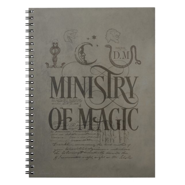Harry Potter Spell | MINISTRY OF MAGIC Notebook (Front)