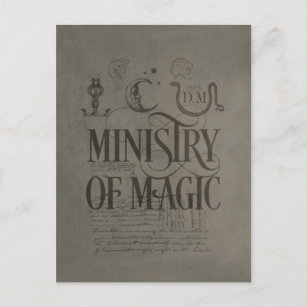 Harry Potter Spell   MINISTRY OF MAGIC Postcard