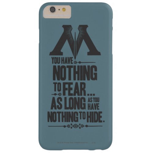 Harry Potter Spell  Ministry of Magic Propaganda Barely There iPhone 6 Plus Case