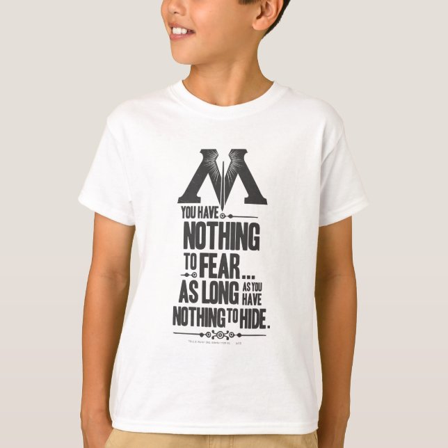 Harry Potter Spell | Ministry of Magic Propaganda T-Shirt (Front)