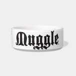 Harry Potter Spell | Muggle Bowl<br><div class="desc">Muggles,  or non-wizards busy about their day not knowing that magic exists. We cannot all be wizards and witches after all! Identify yourself as a proud muggle with this cool design in a gothic font. Some of the most beloved characters in Harry Potter were muggles. Why not us too?</div>
