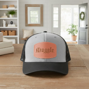 Harry Potter Spell Muggle Leather Patch Hat