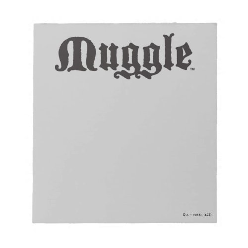 Harry Potter Spell  Muggle Notepad