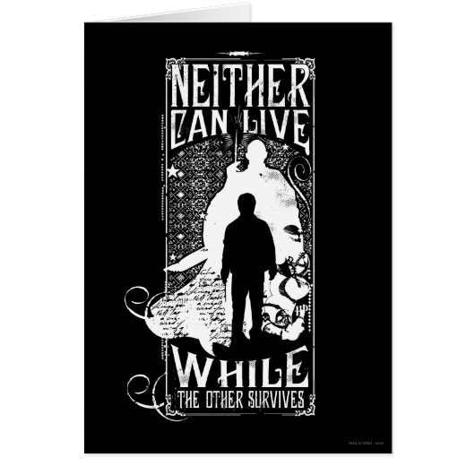 Harry Potter Spell | Neither Can Live Cards (Front)