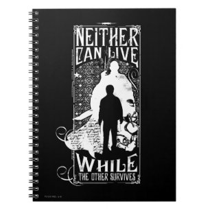Harry Potter Spell   Neither Can Live Notebook