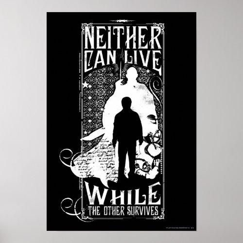 Harry Potter Spell  Neither Can Live Poster