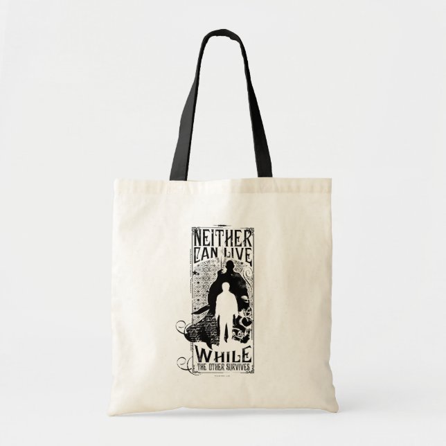 Harry Potter Spell | Neither Can Live Tote Bag (Front)