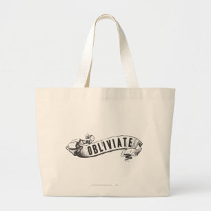 Harry Potter Spell Obliviate Large Tote Bag