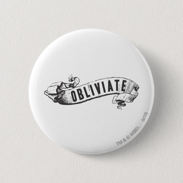 Harry Potter Spell | Obliviate Pinback Button (Front)