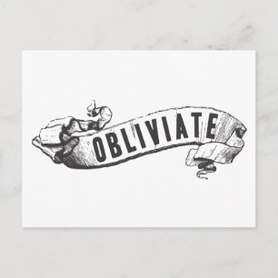 Harry Potter Spell Obliviate Postcard