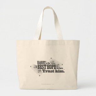 Harry Potter Spell Our Best Hope Large Tote Bag