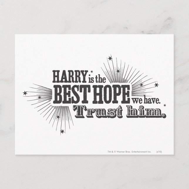 Harry Potter Spell | Our Best Hope Postcard (Front)