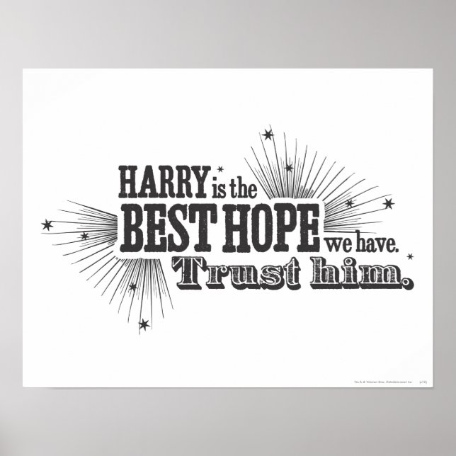Harry Potter Spell | Our Best Hope Poster (Front)