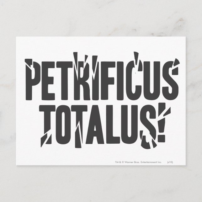 Harry Potter Spell | Petrificus Totalus! Postcard (Front)
