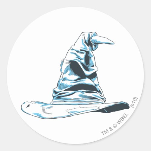 Harry Potter Spell  Sorting Hat Classic Round Sticker