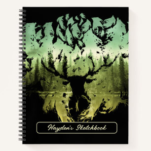 Harry Potter Spell Stag Patronus Drawing Notebook