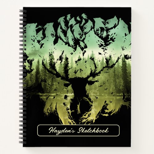 Harry Potter Spell  Stag Patronus Drawing Notebook