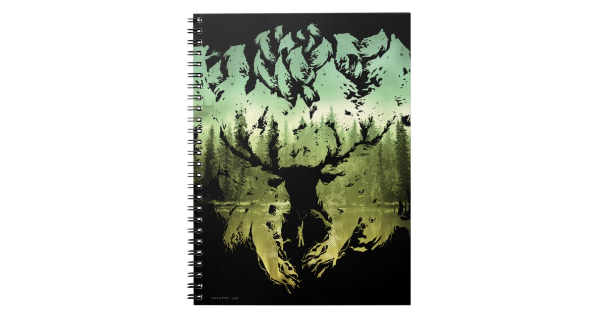 Harry Potter Spell, Stag Patronus Drawing Notebook