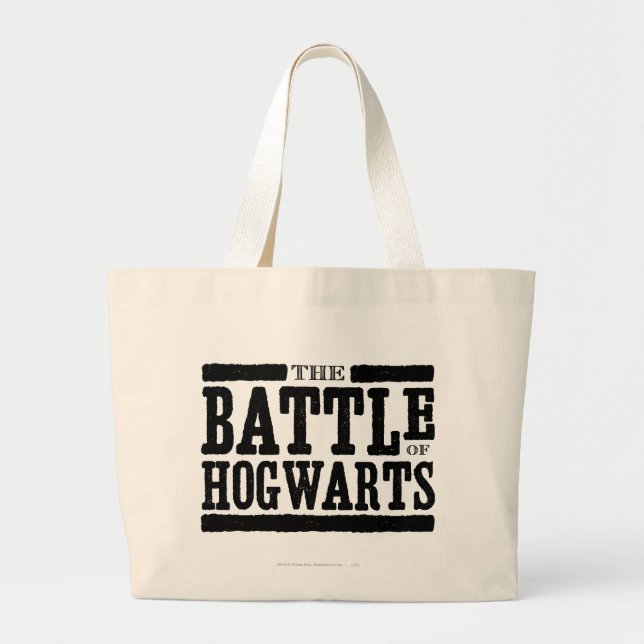 Harry Potter Spell | The Battle of Hogwarts Large Tote Bag (Front)